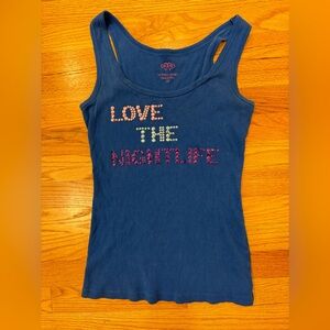 Victoria Secret Love the Nightlife Ribbed Tank Top